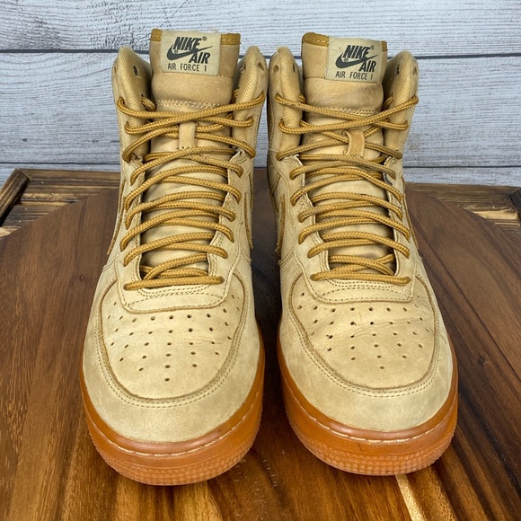 Nike Air Force 1 High 07 LV8 Flax Wheat Gum Sneaker 882096-200 Men’s Shoe Size 8 - Picture 8 of 12